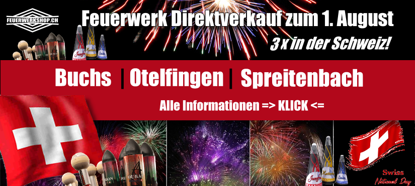 1. August Feuerwerk Verkauf Schweiz