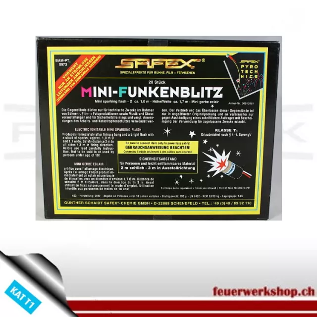 (S) Mini- Funkenblitz - Safex Bühnenpyrotechnik