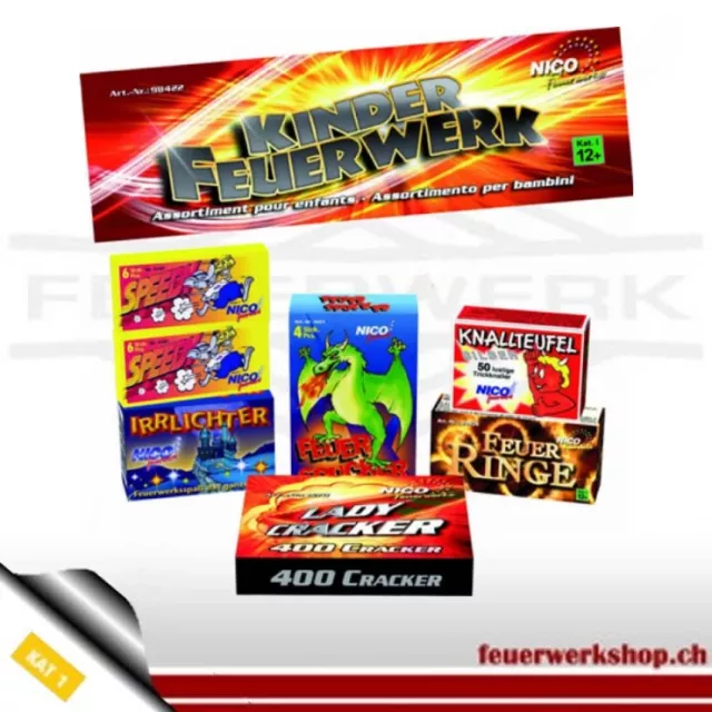 Childrens fireworks - mixed assortment