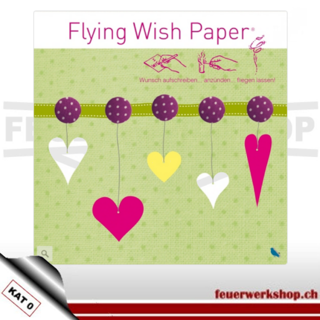 Flying Wish Paper - Motiv Hearts II