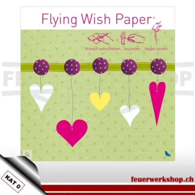 Flying Wish Paper - Motiv Hearts II