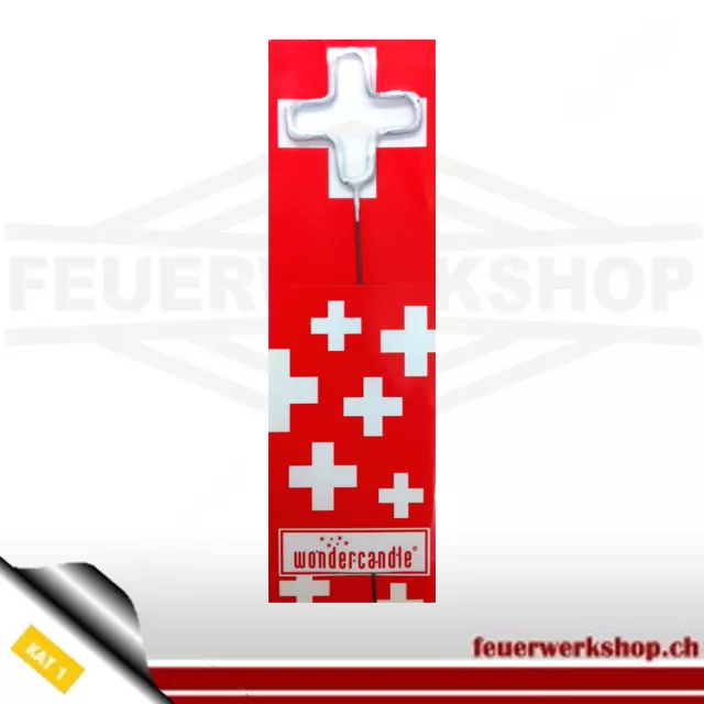 Cierge magique Croix suisse