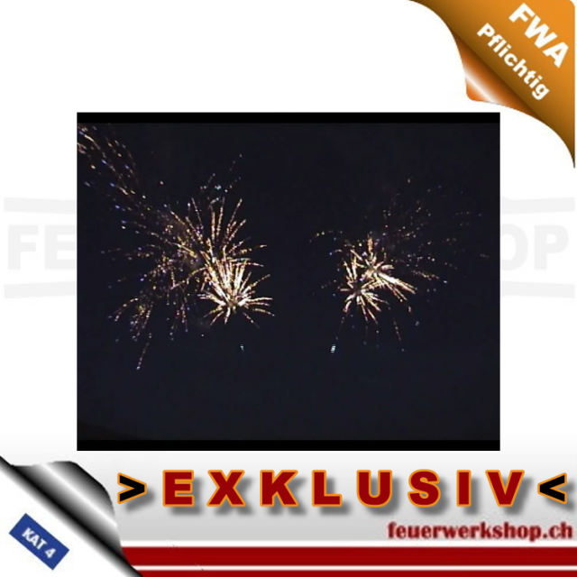 Silvesterfeuerwerk Fächerbatterie Blue Brocade Wave