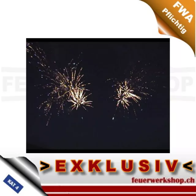 Silvesterfeuerwerk Fächerbatterie Blue Brocade Wave