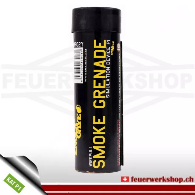 Enola Gaye smoke grenade yellow