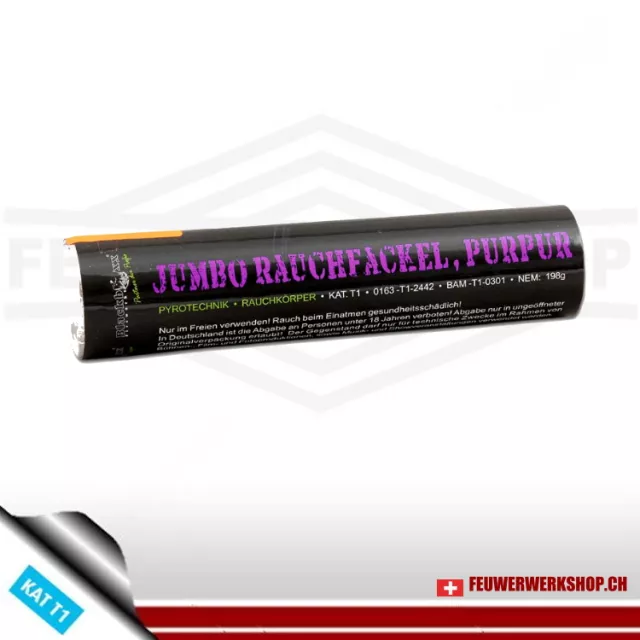 Jumbo smoke torch, purple