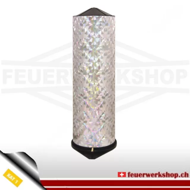 Bombe de table hologramme argent