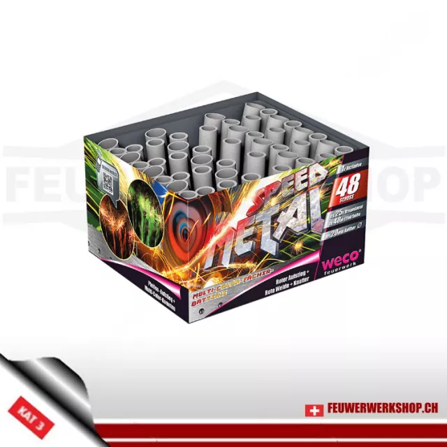 Weco batterie de feu dartifice Speed Metal