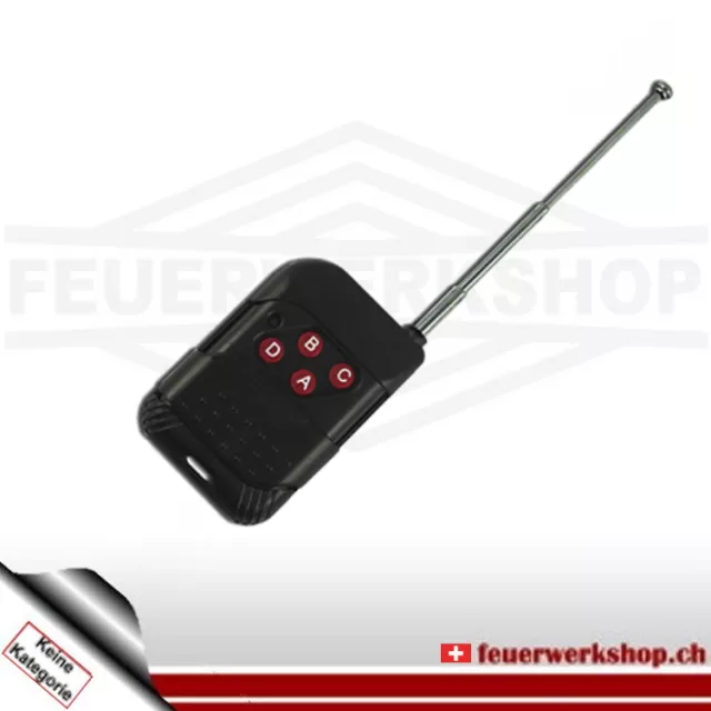 Replacement 4-channel hand-held transmitter for Alpha Fire (version 8)