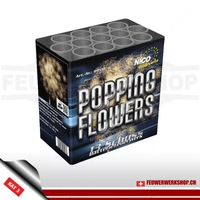 13-shot bombette firework battery *Popping Flowers