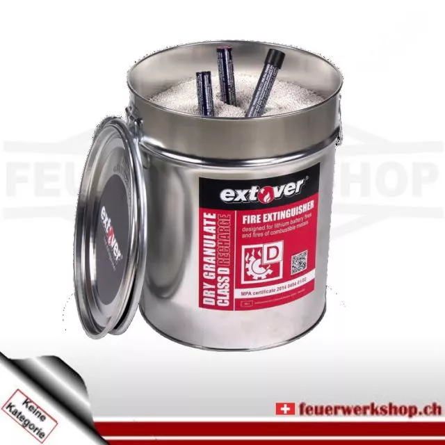 Pyro extinguishing bucket from Extover (extinguishing granulate)