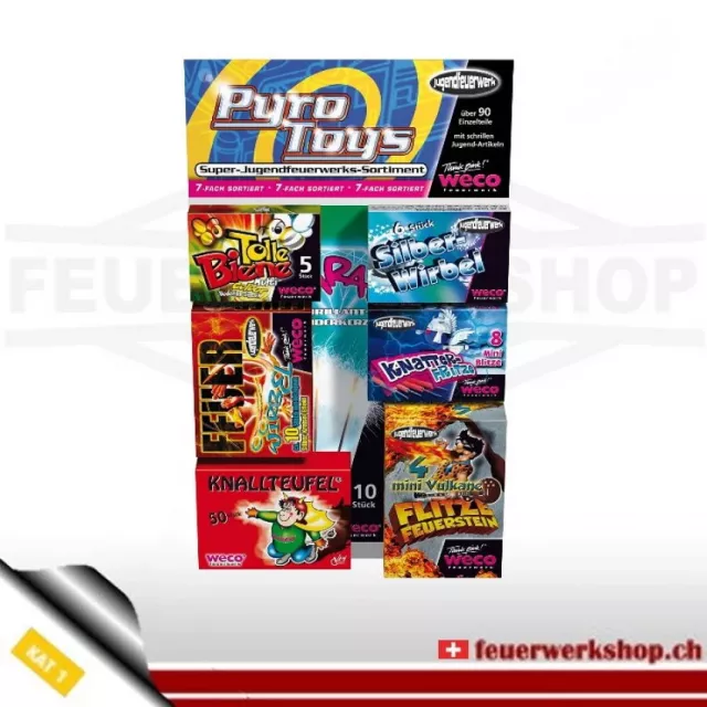 Feuerwerksortiment *Pyro Toys* von Weco Kindersortiment