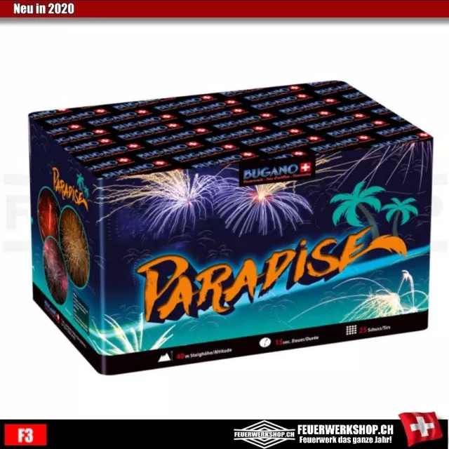 Bugano Paradise Feux dartifice à pile