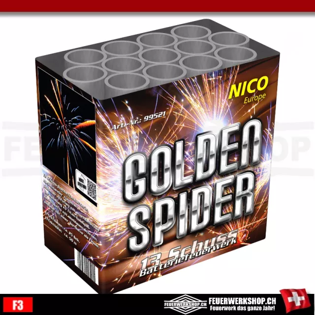 Batterie de feux dartifice Nico *Golden Spider