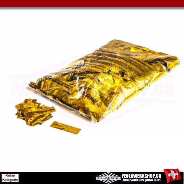 Coriandoli sfusi - 1 kg. - 55x17 - oro metallizzato