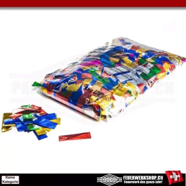 Confettis en vrac - 1Kg. - 55x17 - multicolore métallique