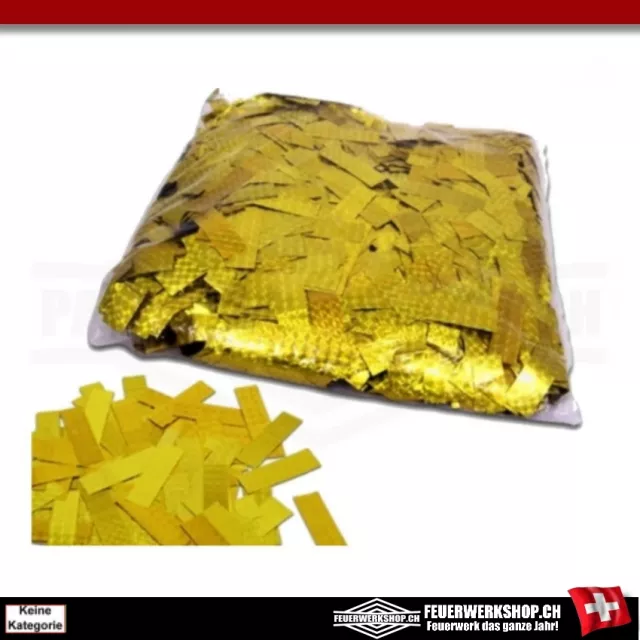 Coriandoli *Slow Fall* Metallic - 1 kg - sfusi - oro (laser - ologramma)