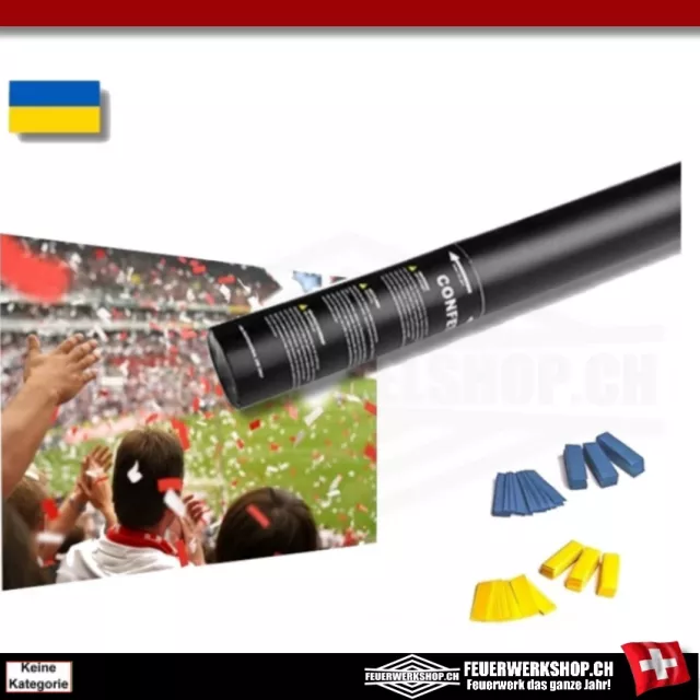 Compressed air confetti shooter *Fan Edition* Ukraine