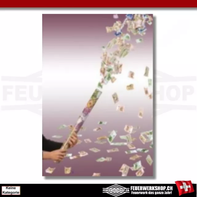 Money confetti cannon - party shooter 50 cm