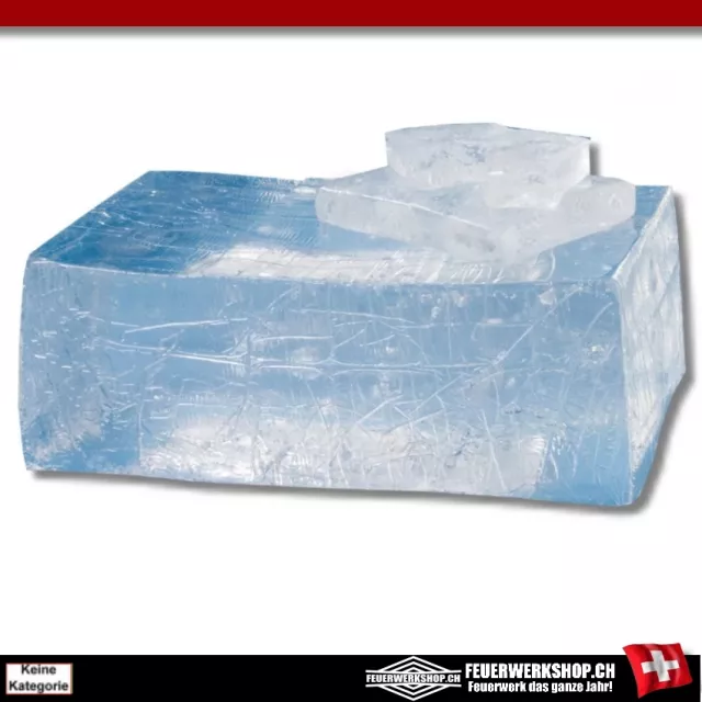 Ice gel - artificial ice made from transparent wax