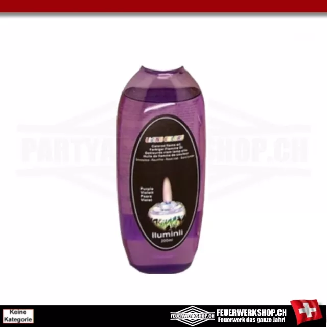 Olio colorato per torcia da giardino viola - 200ml