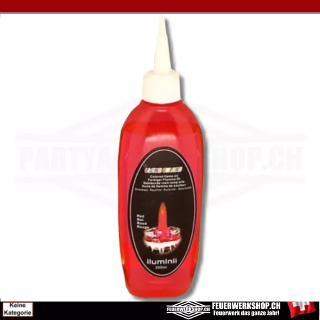 Colored oil red by Living Colors for garden torch - 200ml