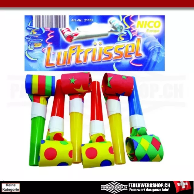 Air trunks - party fun with trumpet in a bag of 6