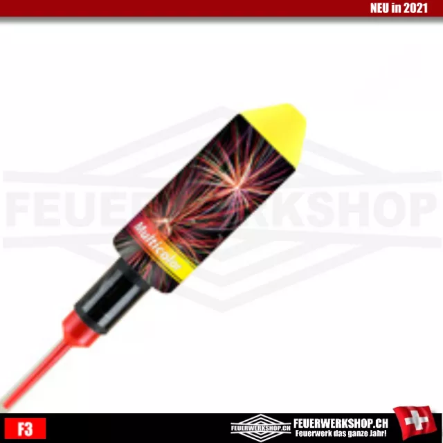 Multicolor firework rocket from Zink