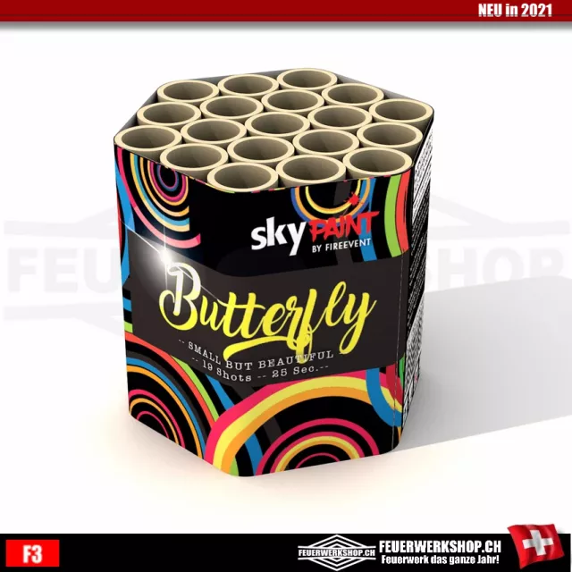 19 shot fireworks battery *Butterfly*