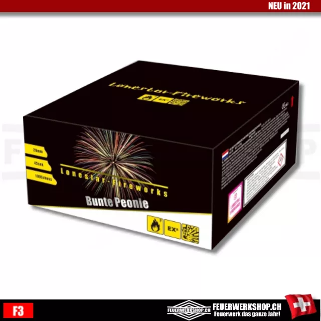 100 shots Pyro Mixed Effect firework battery