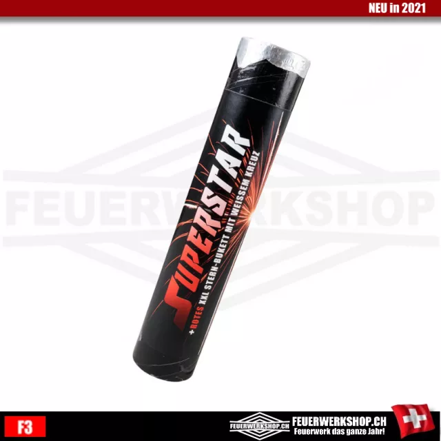 Superstar bomb tube red XXL with swiss cross