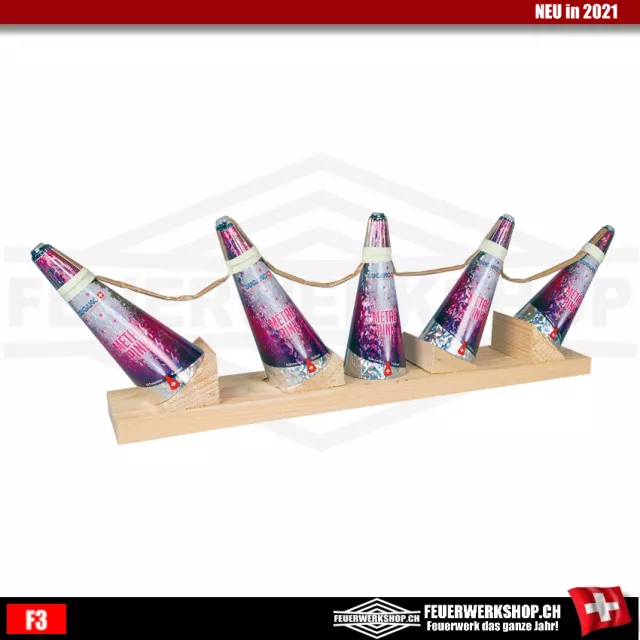 Bâtons de sucre - Éventails volcaniques 5 pièces Metal Pink