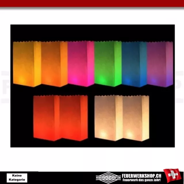 Cornets lumineux avec motif de cœur différentes couleurs 10pcs