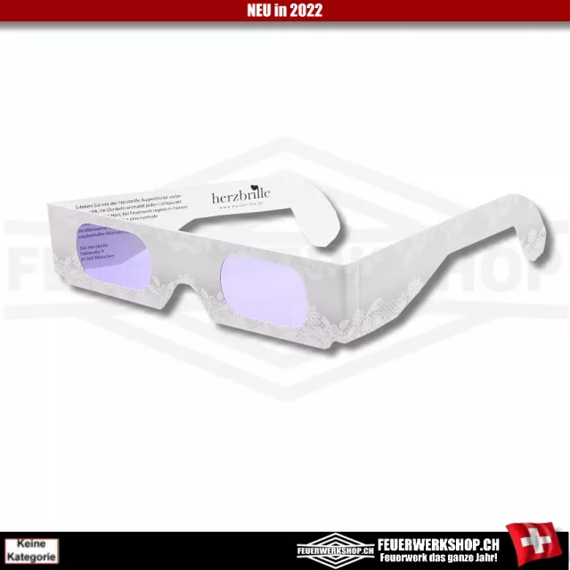 3D heart glasses - see flames and sparks in the shape of a heart