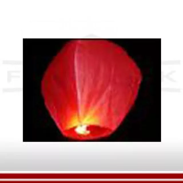 Sky lantern in red incl. burning body