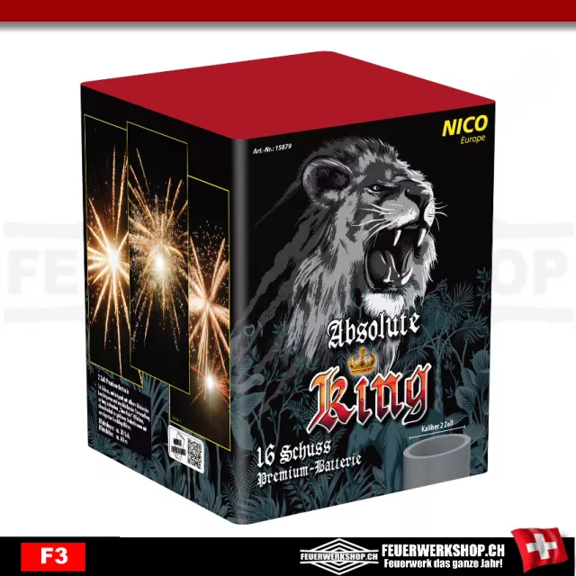 Absolute King - Pile lumineuse de feux dartifice