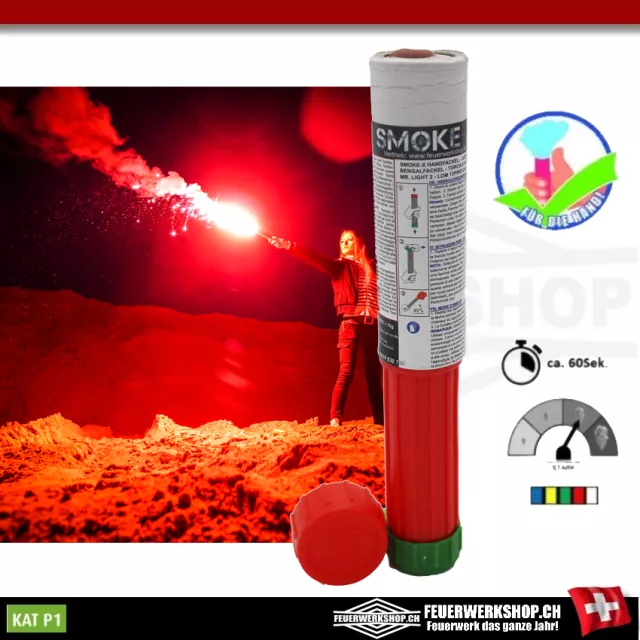 Bengalo Mr. Torch No. 2 - SX-8 red