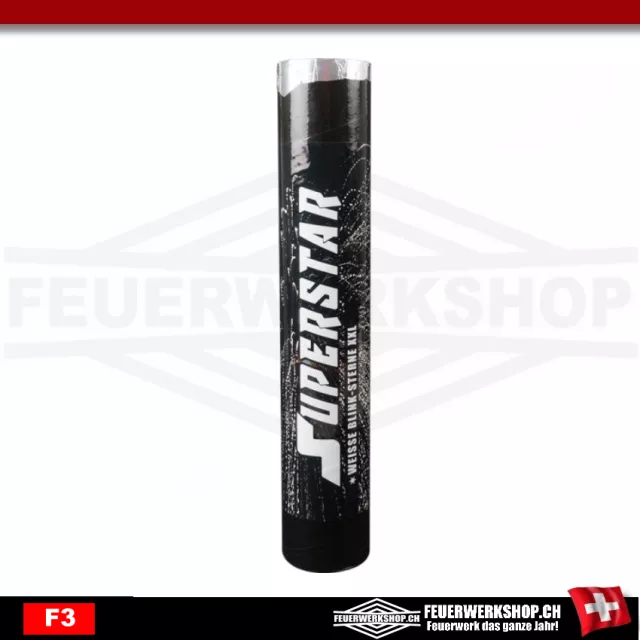 Tube de bombe clignotant blanc XXL Superstar