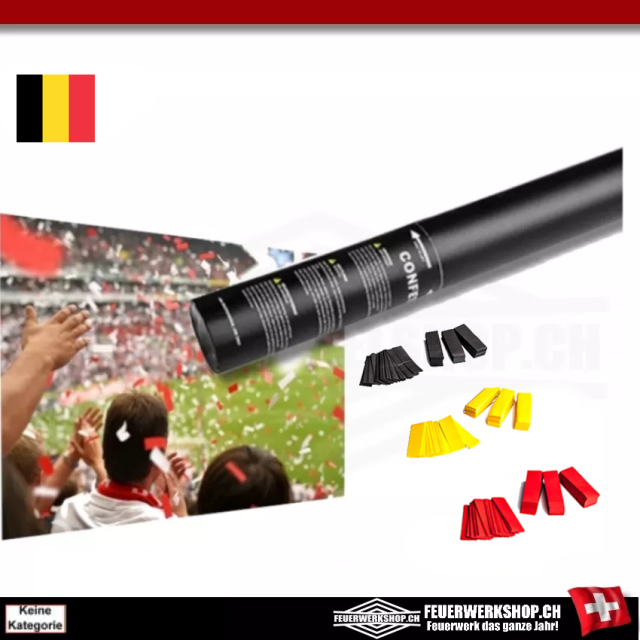 Druckluft Partypopper *Fan Edition* Belgien