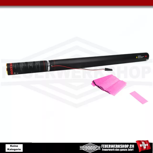 Cannone elettrico per coriandoli 50 cm rosa