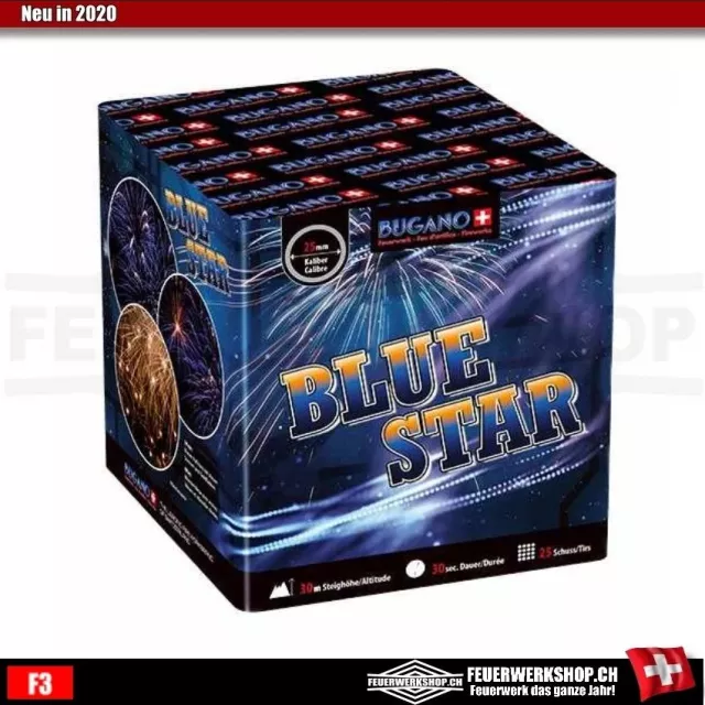 Firework batteries *Blue Star* from Bugano