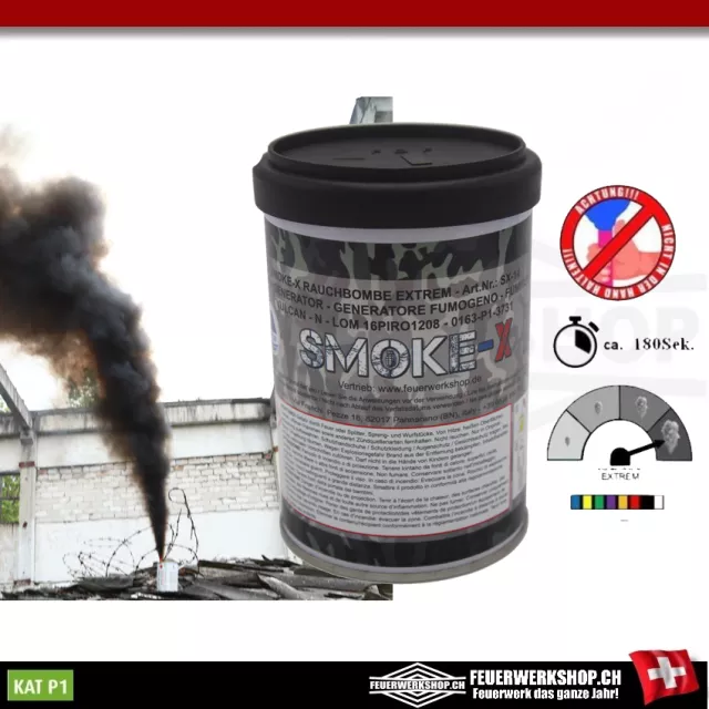 Smoke pot Extreme in nero di Smoke-X