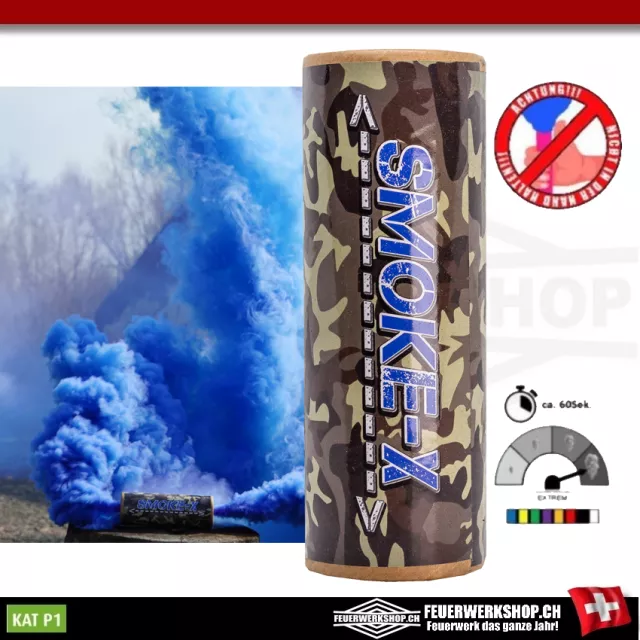 Smoke Bomb SX-6 blue