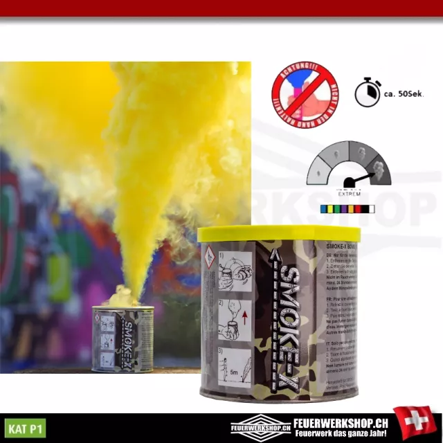 Smoke-X *Smokebomb* yellow - gelbe Rauchbombe