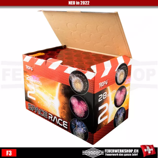 Space Race Tropic battery fireworks