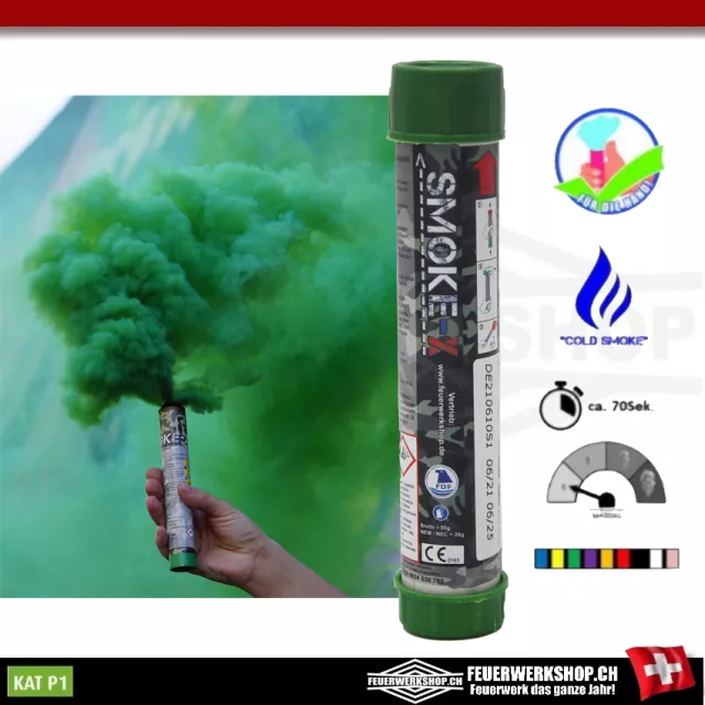 SX-4 Torche à fumée manuelle de SMOKE-X avec fumée verte