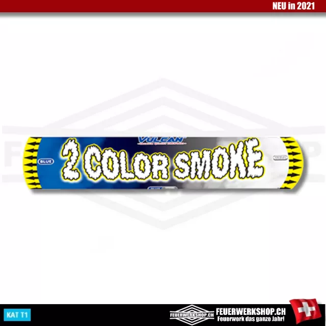 Vulcan 2 color smoke grenade - blue / white