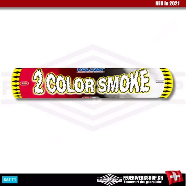 Vulcan 2 color Smoke Bomb - Red / White