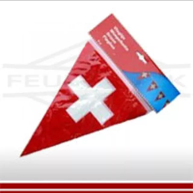 Chaîne de drapeaux à fanions Suisse