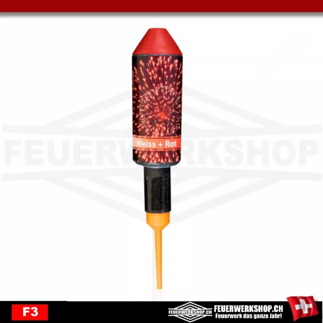 Zinc turn signal rocket white - red